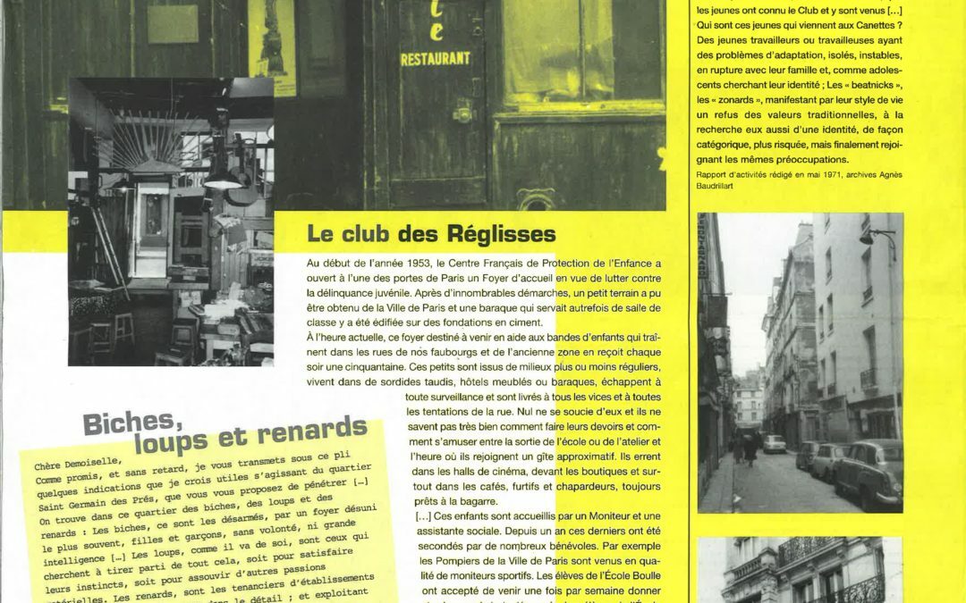 Archive : Les Réglisses dans la revue Liaisons en 1954