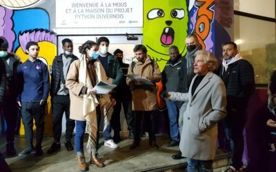 Inauguration de la fresque de l’espace MOUS avec les jeunes du SPS Réglisses