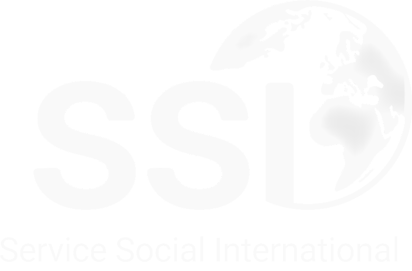 Service Social International logo blanc