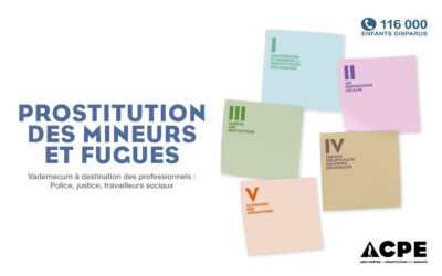 « Prostitution des mineurs et fugues » : un vademecum à destination des professionnels