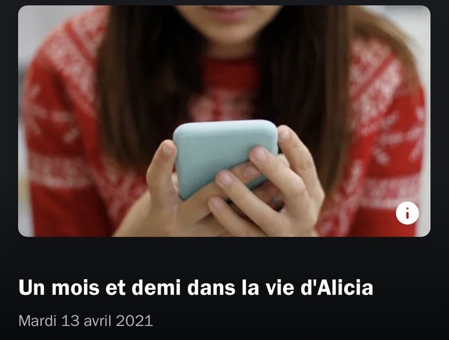 Un mois et demi dans la vie d’Alicia
