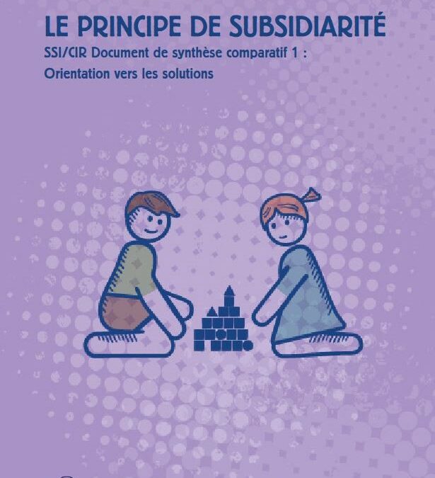 Le principe de subsidiarité
