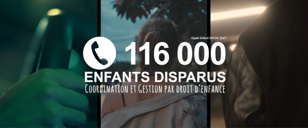 Nouveau spot du 116000 Enfants Disparus