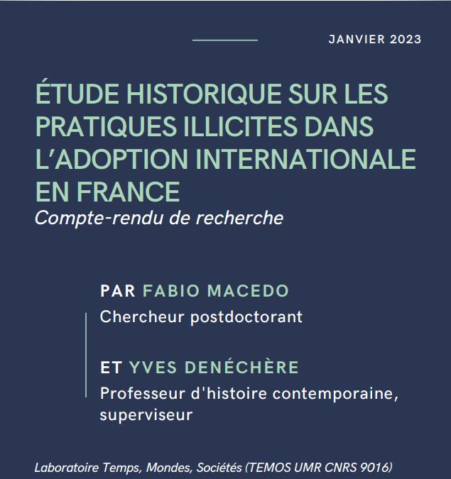 Étude historique sur les pratiques illicites dans l&rsquo;adoption internationale en France