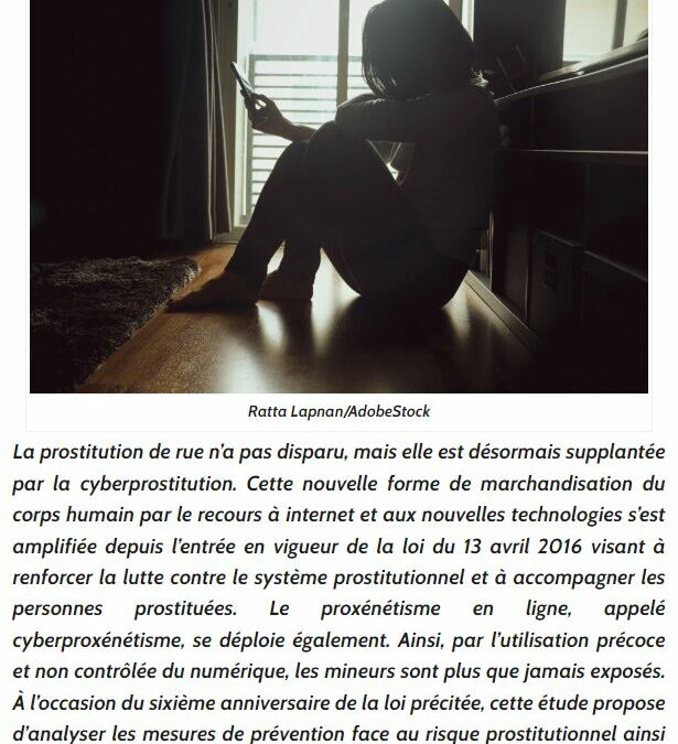 La prostitution à l&rsquo;ère du numérique : nouvelle forme de marchandisation du corps humain