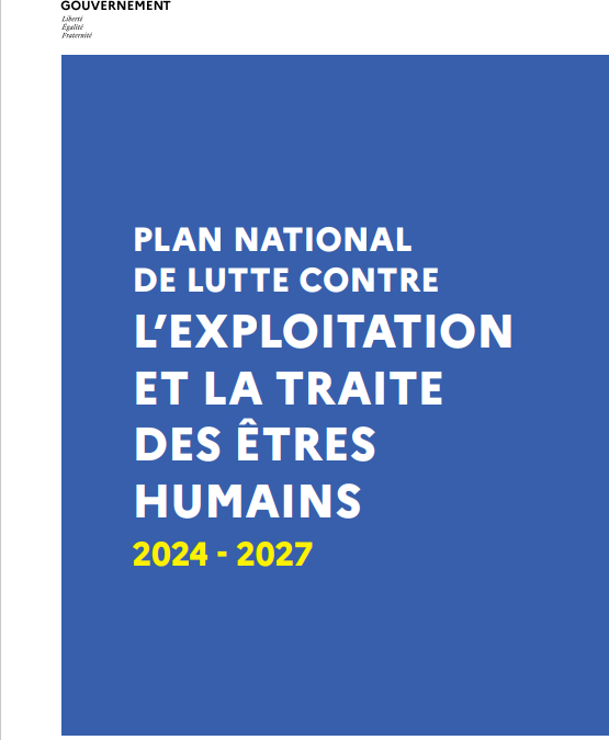 Plan national de lutte contre l&rsquo;exploitation et la traite des êtres humains 2024 – 2027