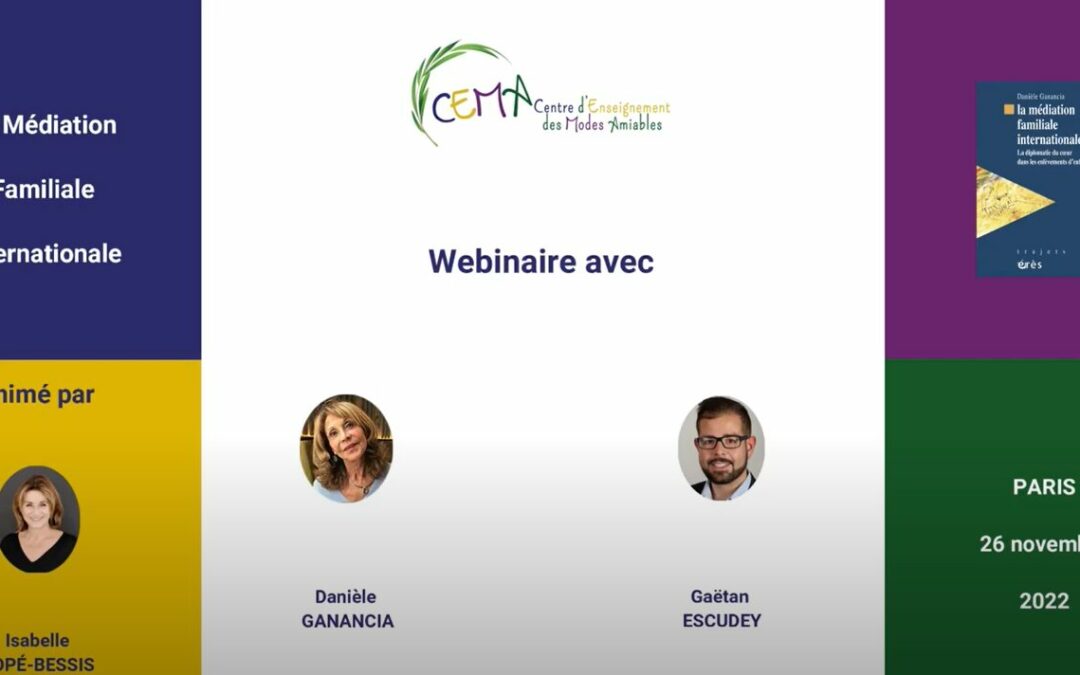 Webinaire Médiation Familiale internationale
