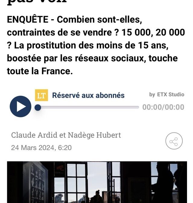 Cette prostitution des mineures qu&rsquo;on ne veut pas voir