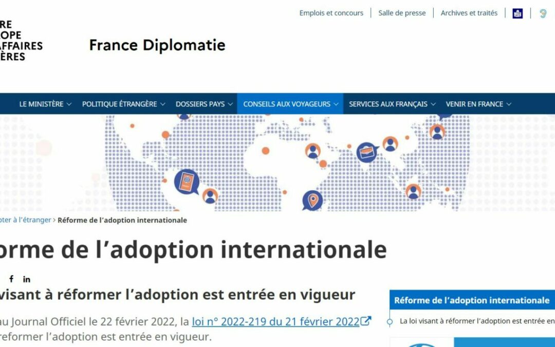 Réforme de l&rsquo;adoption internationale
