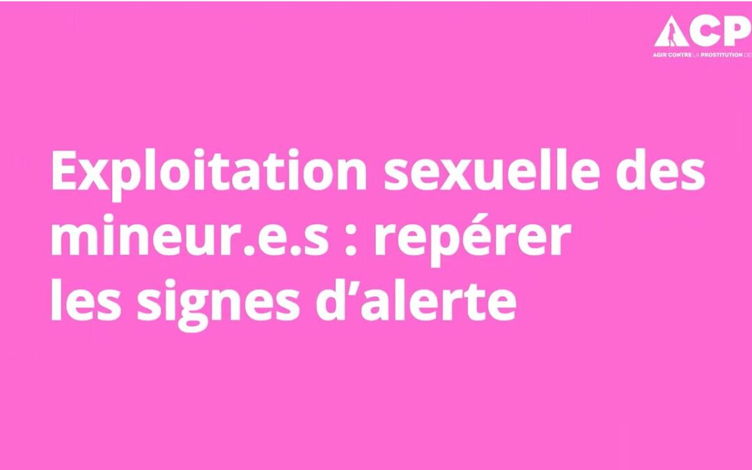 Exploitation sexuelle des mineur.e.s : repérer les signes d&rsquo;alertes