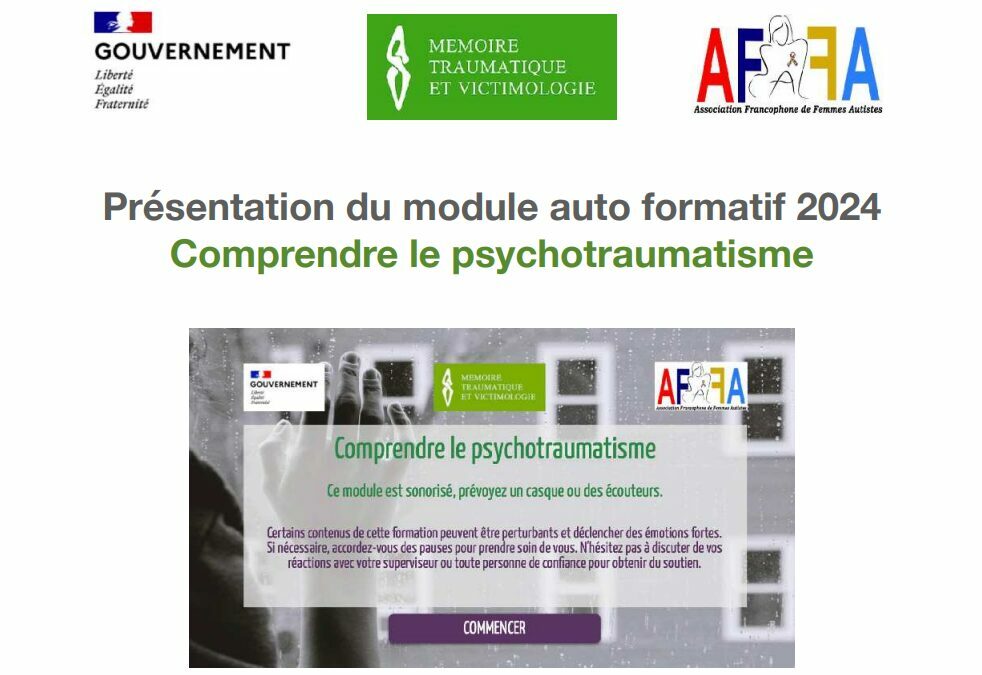 Présentation du module auto-formatif 2024 – Comprendre le psychotraumatisme