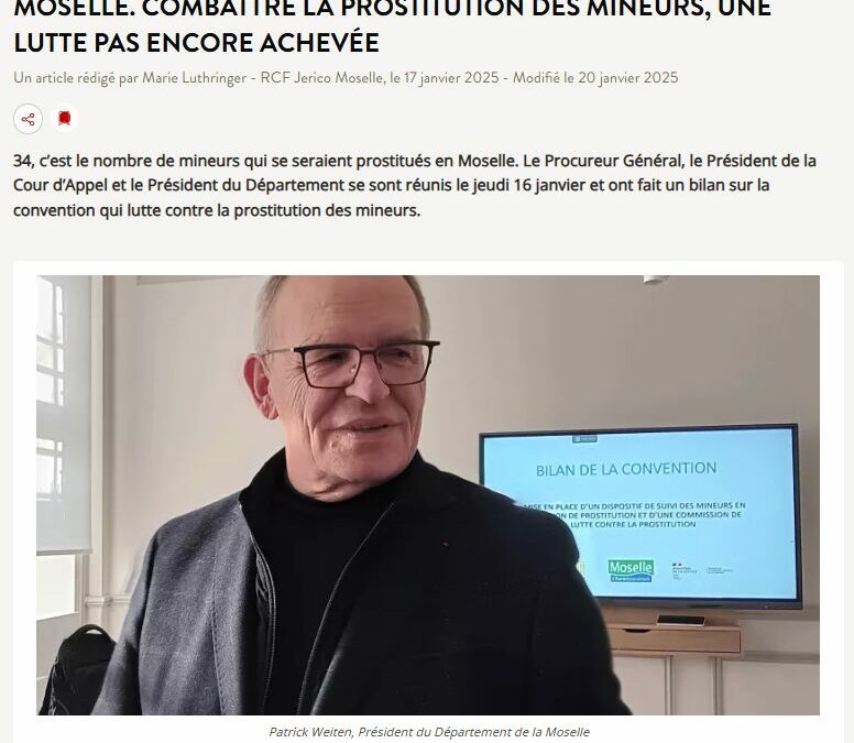 Moselle. Combattre la prostitution des mineurs, une lutte pas encore achevée