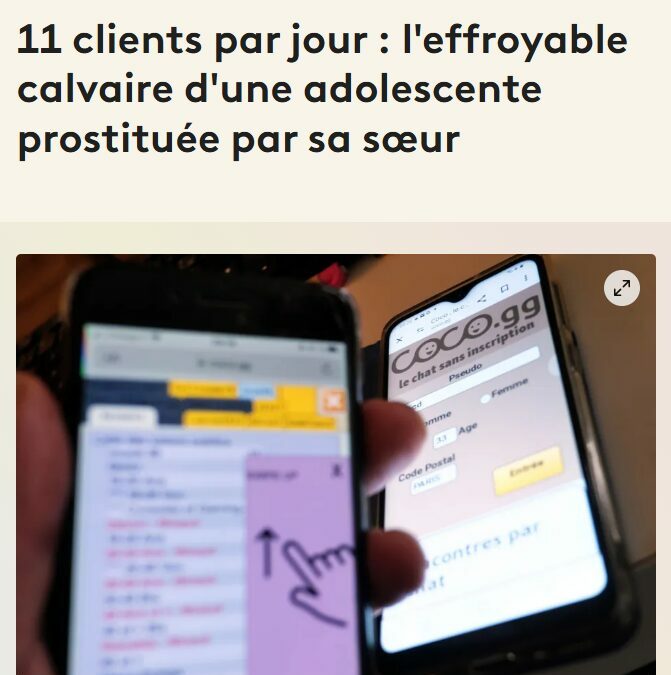 11 clients par jour : l&rsquo;effroyable calvaire d&rsquo;une adolescente prostituée par sa sœur