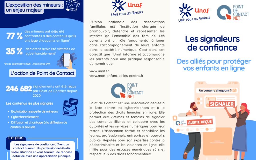 Guide – « Les signaleurs de confiance : des alliés pour protéger vos enfants en ligne »